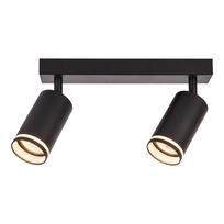 Lampa Sufitowa Nowoczesna Czarna Listwa Ruchome Reflektorki 2Xgu10 10W Pipe Milagro