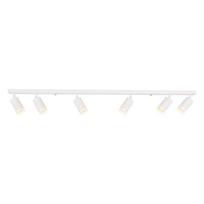 Lampa Sufitowa Nowoczesna Biała Listwa Ruchome Reflektorki 6Xgu10 10W Pipe Milagro