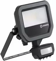 Ledvance 6-8W LED prožektorius FL 10 GEN4, juodas, 4000K, IP65, su judesio davikliu