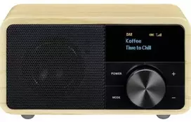 Sangean DDR-7 Natural Wood DAB+/FM-RDS/AUX-in/Bt medinis radijas