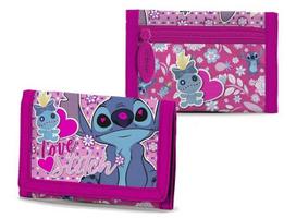 Portfel Portfelik Dziecięcy Stich Rzep Suwak Brokat Lilo I Stitch