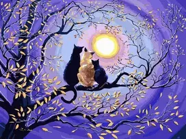 TPS Tapybos rinkinys "Games with the moon"