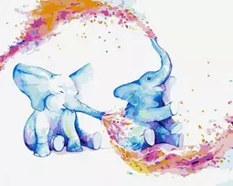 TPS Tapybos rinkinys "Playful elephants"