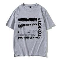 System of A Down Toxicity Album Graphic Men Women Gothic Rock Oversized Streetwear Men's 90s Alternative Metal T-shirts S įvairiaspalvis