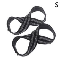 1Pair Figure 8 Straps For Deadlift Weight Lifting Shrugs Heavy Duty Grip Band S