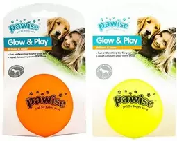 Pawise tamsoje šviečiantis kamuoliukas šunims, 8 cm