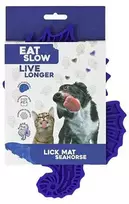 Eat Slow Live Longer Eat Slow Seahorse laižymo kilimėlis, mėlynas