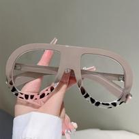Vintage Oversized Pilot Anti Blue Light Optical Glasses Big Frame For Ladies Luxury Myopia Customize Prescription Eye Glasses Frame
