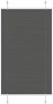 plisuota žaliuze juoda 75x150 cm audinio plotis 74,4 cm
