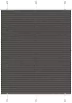 Plisuota žaliuze juoda 105x150 cm audinio plotis 104,4 cm