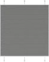 Plisuotos žaliuzės antracitas 115x150 cm audinio plotis