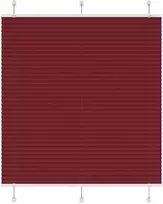 Plisuota žaliuze Bordo raudona 120x150 cm Audinio plotis
