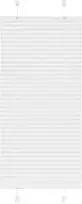 plisuota žaliuze balta 55x100 cm audinio plotis 54,4 cm