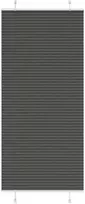 Plisuota žaliuze juoda 85x200 cm audinio plotis 84,4 cm