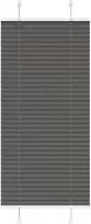 Plisuota žaliuze juoda 60x100 cm audinio plotis 59,4 cm