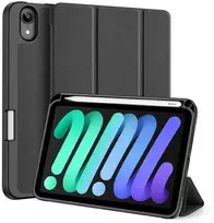 Apple DUX DUCIS dėklas DOMO sulankstomas su pieštuko dėklu, skirtas iPad mini 7/6, juodas
