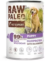 Vetexpert RAW PALEO Duoprotein antiena & Boar Puppy - šlapias šunų ėdalas - 400g