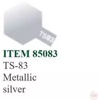 Tamiya TS-83 purškiami dažai Metallic Sidabrinis, 100 ml