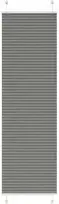 Plisuota žaliuze antracitas 65x200 cm audinio plotis 64,4 cm