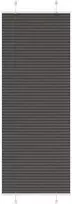 Plisuota žaliuze juoda 70x200 cm audinio plotis 69,4 cm