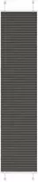 Plisuota žaliuze juoda 40x200 cm audinio plotis 39,4 cm