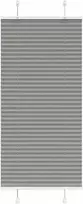 Plisuotas roletas antracitas 60x150 cm audinio plotis 59,4 cm