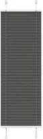 Plisuota žaliuze juoda 45x100 cm audinio plotis 44,4 cm