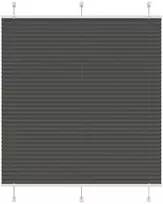 Plisuota žaliuze juoda 120x150 cm audinio plotis 119,4 cm