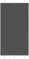 Plisuota žaliuze juoda 110x200 cm audinio plotis 109,4 cm