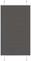 Plisuota žaliuze juoda 80x100 cm audinio plotis 79,4 cm