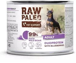 Vetexpert RAW PALEO Duoprotein antiena & Boar Adult - wet dog food - 200g