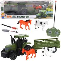 Zdalnie Sterowany Traktor Rc Ciągnik Rolniczy Z Przyczepą Zabawka Dla Dzieci