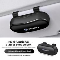 Car Glasses Clip For Volvo Rdesign V60 V40 XC60 XC90 S60 C30 V50 V70 S80 T6 Auto Sunglasses Case Box High Quality Accessorie