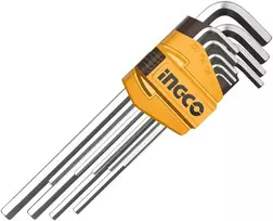 Ingco HHK11091 šešiakampių raktų rinkinys, 9 vnt., CrV, 1,5-10 mm