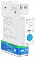 Nous D3T Tasmota 1 kanalo ESP32 relė 25A montuojama ant DIN bėgelio