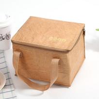 Lunch Bag Insulation Package Cooler Lunch Box Bag Kraft Paper Bags Waterproof Lunch Bag Food Hand Bags Tote Canvas Lunch Bag