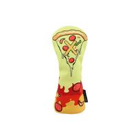 Pizza Pattern Golf Club Protector PU Leather Wood Headcover Golf Head Cover  Driver Fairway UT