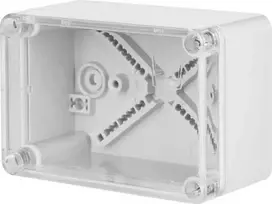 Elektro Plast Nasielsk Elektro-Plast INDUSTRIAL Hermetiška dėžutė n/t 170x105x82mm IP65 pilka, permatomas dangtelis 2707-01