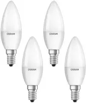 LED lemputės OSRAM BASE CLASSIC, E14, B40, 2700 K, 5,5 W, 470 lm, non-dim, 4 vnt