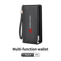 For Mitsubishi Men's Long Wallet Multi-card Slot Card Holder Business Wallet Outlander Lancer L200 ASX Pajero Grandis Eclipse