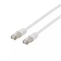 DELTACO - Patch kabelis - RJ-45 (kištukas) į RJ-45 (kištukas) - 1 m - F/UTP (folija dengta neekranuota susukta pora) - CAT 6a - be halogenų - baltas