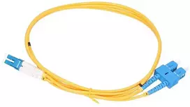 Extralink LC/UPC-SC/UPC | Patchcord | Jednomodowy, dvipusis, G652D, 3mm, 10m