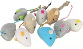 Trixie TX-41110 pliušinės katės pelės su katžolėmis 5 cm / 90 vnt.