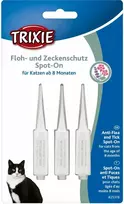 Biologiniai lašai nuo parazitų katėms: Trixie Spot:On apsauga nuo blusų ir erkių katėms, 3 × 1 ml