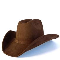 Western Cowboy Matcha Green Suede Hat for Men Church Hat Style American Classic High-Quality Rugged Suedehat M56-58CM