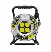 Spulenverlängerungskabel KEL PB-HEAVY/D/K/3X2,5/H05RR-F-juoda / Kabellänge [m]: 30 / Kabeldurchmesser [mm2]: 1.5 / Maksymalne obciążenie [A]: 16