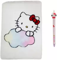Cyp Brands Hello Kitty pliušinis bloknotas ir pieštuko rinkinys