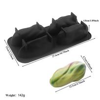 4-Cell Design Pistachios Chocolate Mold Food Grade Silicone Coffee Bean-shaped French Pastry Mold Reusable BPA Free Baking Tools juoda