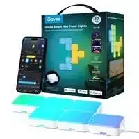 Govee Mini Panel Lights (10 vnt.), RGBIC, Wi-Fi + Bluetooth LED panelės