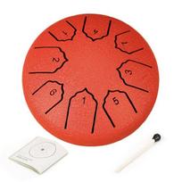 Rain Outside Inches 8 Garden 4 Drum for Notes Steel Tongue Drum raudona